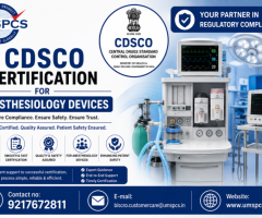 CDSCO Certification for Anesthesiology Devices