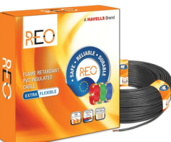 REO FR 1.6 Sq. mm Flexible Cable – Flame Retardant Copper Wire for Safe Electrical Wiring