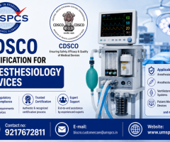 CDSCO Certification for Anesthesiology Devices