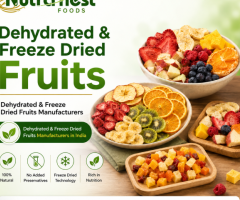 Dehydrated & Freeze Dried Fruits Manufacturers in India | Nutranest Foods