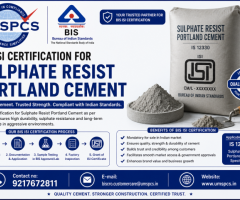 BIS ISI Certification for Sulphate Resist Portland Cement
