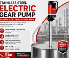 Stainless Steel Electric Gear Pump for Reliable Industrial Fluid Transfer
