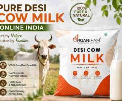 pure desi cow milk online india  – Fresh & Natural