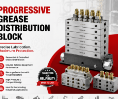 Progressive Grease Distribution Block for Centralized Lubrication