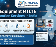 SDH Equipment MTCTE Certification Services in India