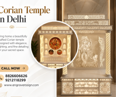 Corian Temple in Delhi with Contemporary Designs and Detailing