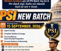 PSI New Batch Starts: 14 September 2026