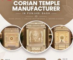 Corian Temple Manufacturer in Punjabi Bagh for Customized Designs