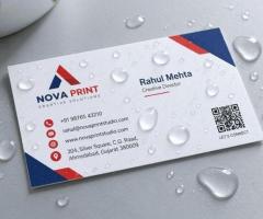water-resistant visiting cards | Tagsen India