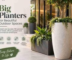 Large FRP Big Planters Manufacturer for Commercial Projects