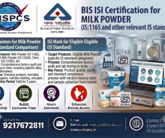 BIS ISI Certification for Milk Powder