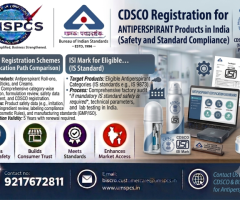 CDSCO Registration for Antiperspirant Products