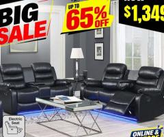 Chelsea Leatherette Recliner Sofa for Comfortable Living Rooms
