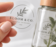Transparent Labels for Bottles & Glass | Tagsen India