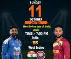 Pari Match Login – India vs West Indies 3rd T20I Match Updates 2026