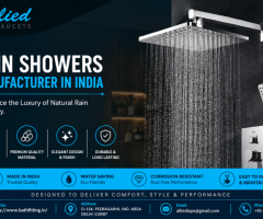 Rain Showers Manufacturers in India: Modern Designs for a Luxurious Bathroom