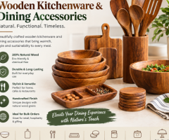 Wooden Kitchenware & Dining Accessories in India
