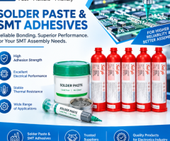 Solder Paste and SMT Adhesives for Electronics Manufacturing