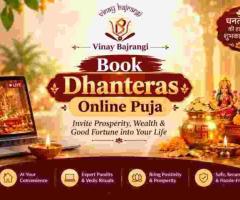 Book Dhanteras Online Puja for Prosperity and Peace