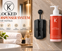 Secure Hotel Dispenser Holder for Modern Bathrooms