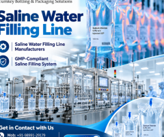 Saline Water Filling Line for Pharma Industry