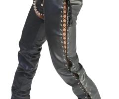 Protective Motorcycle Gear: Mens Leather Chaps for Safe Riding