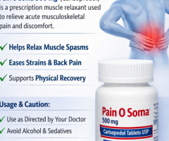Buy Pain O Soma 500 mg Online for Fast Muscle Pain Relief