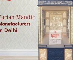 Corian Mandir Manufacturers in Delhi for Elegant Temple Designs
