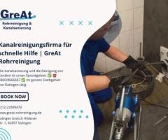 Kanalreinigungsfirma für schnelle Hilfe | GreAt Rohrreinigung