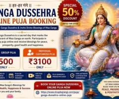 Ganga Dussehra Online Puja Booking with 50% Discount
