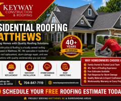 Trusted Residential Roofing Matthews Services