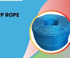 High strength PP rope for reliable utility operations