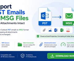 Export PST Emails to MSG Files with Attachments Intact