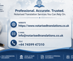 Notarised Translations UK – Certified & Notary Document Translation Experts