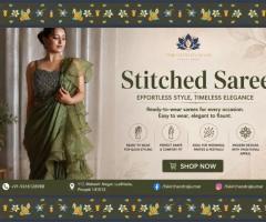 Stitched Saree for Effortless Style and Everyday Elegance