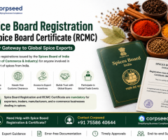 Spice Board Certificate in India | Registration for Spice Exporters – Corpseed