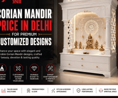 Corian Mandir Price in Delhi for Premium Customized Designs