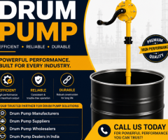 Industrial Drum Pump Suppliers in India | Giza Pumps