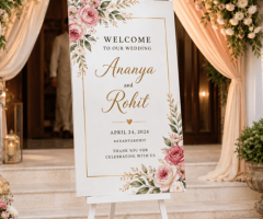 Wedding Welcome Banner with Photo Online | Tagsen - 2