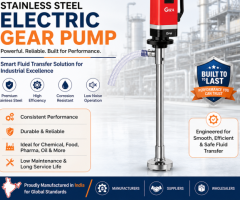 Trusted Stainless Steel Electric Gear Pump Wholesalers in India