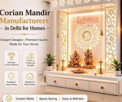 Corian Mandir Manufacturers in Delhi for Homes
