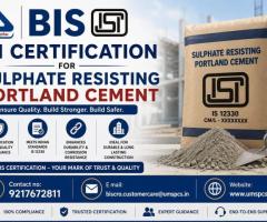 BIS ISI Certification for Sulphate Resisting Portland Cement