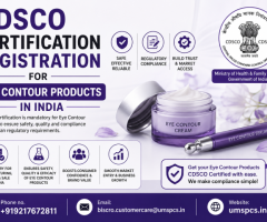 CDSCO Certification Registration for Eye Contour Products